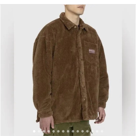 Acne Studios Other - Acne Studios Acne Otito Fleece Shirt Jacket Soft Teddy Overshirt Workwear NWOT